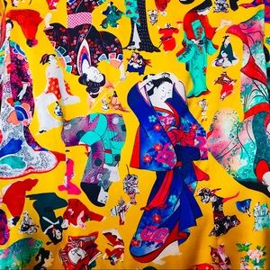 ETRO NEW W TAGS STUNNING COLORS & PRINT SILK TOP